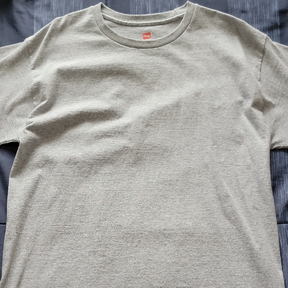 Hanes Light Gray Short Sleeve Men's Tee
